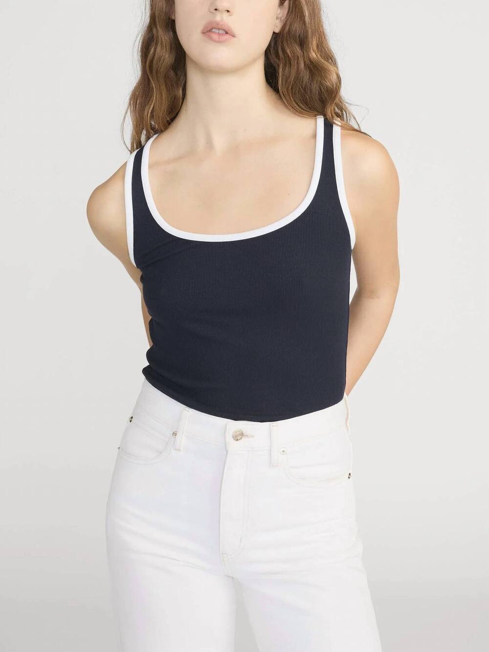 NEW FRAME the sporty tank top in navy